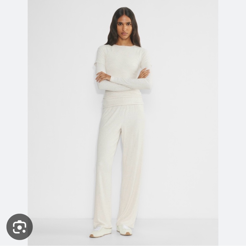 Aritzia Tomorrow Pant Heather Oatmeal